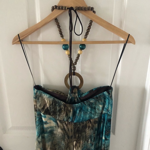 R&M Richards strapless beaded dress petite small - Picture 5 of 8